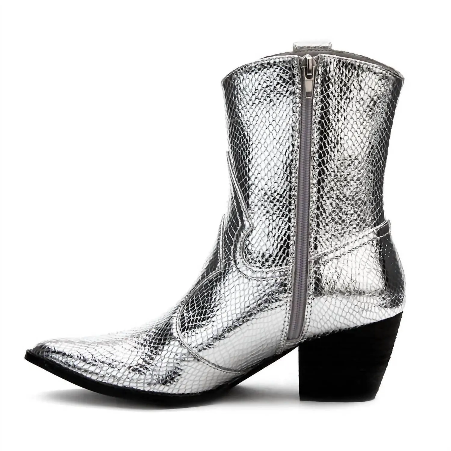 Women's Bambi Boots In Silver Metallic