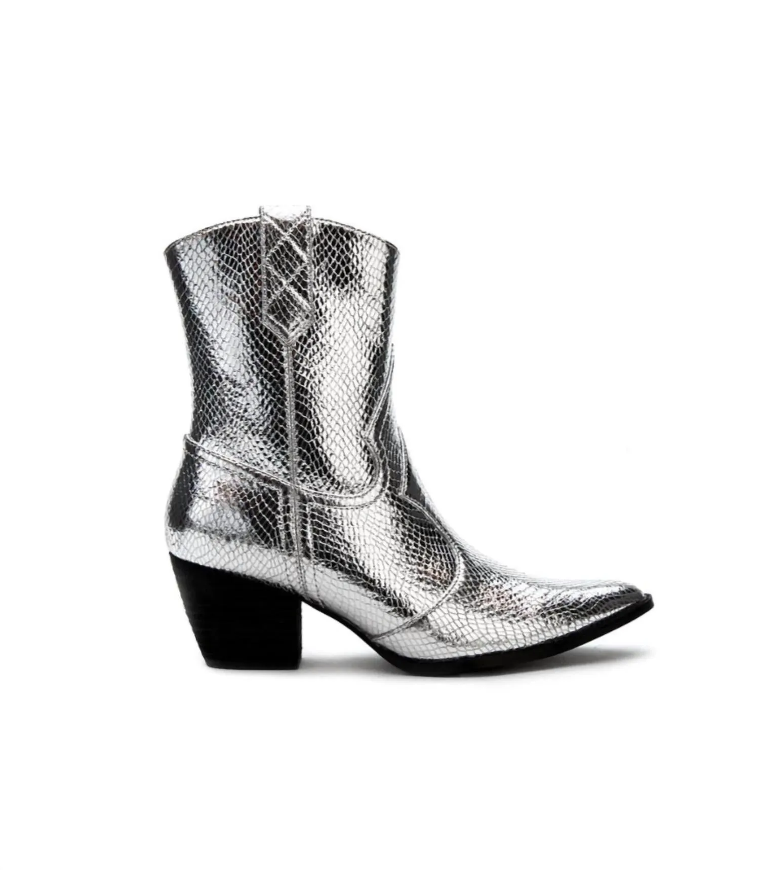 Women's Bambi Boots In Silver Metallic