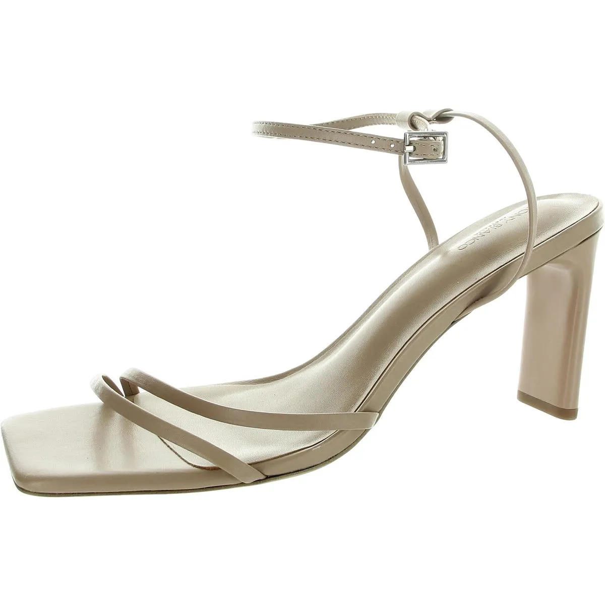 Womens Buckle Leather Ankle Strap