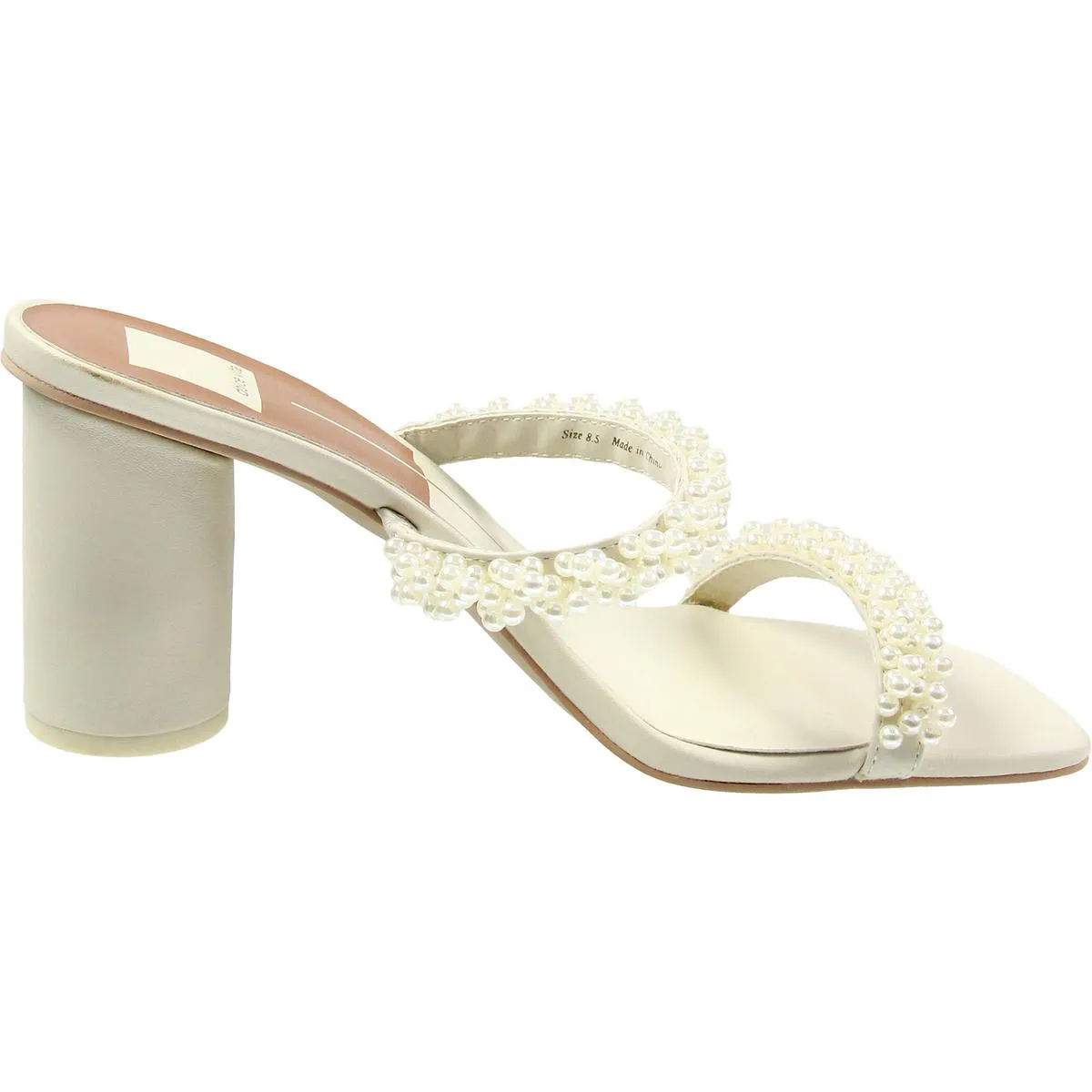 Womens Jeweled Manmade Slide