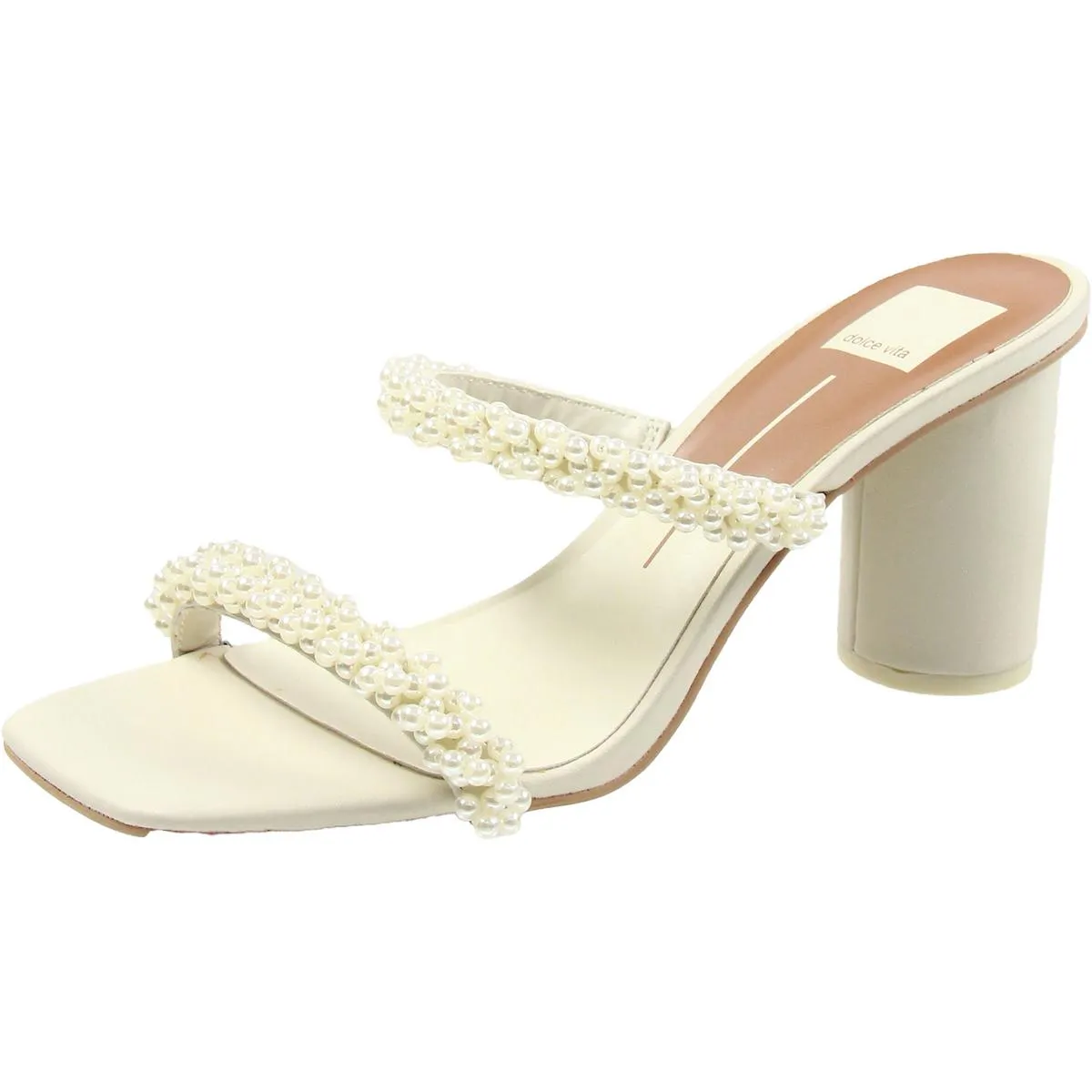 Womens Jeweled Manmade Slide