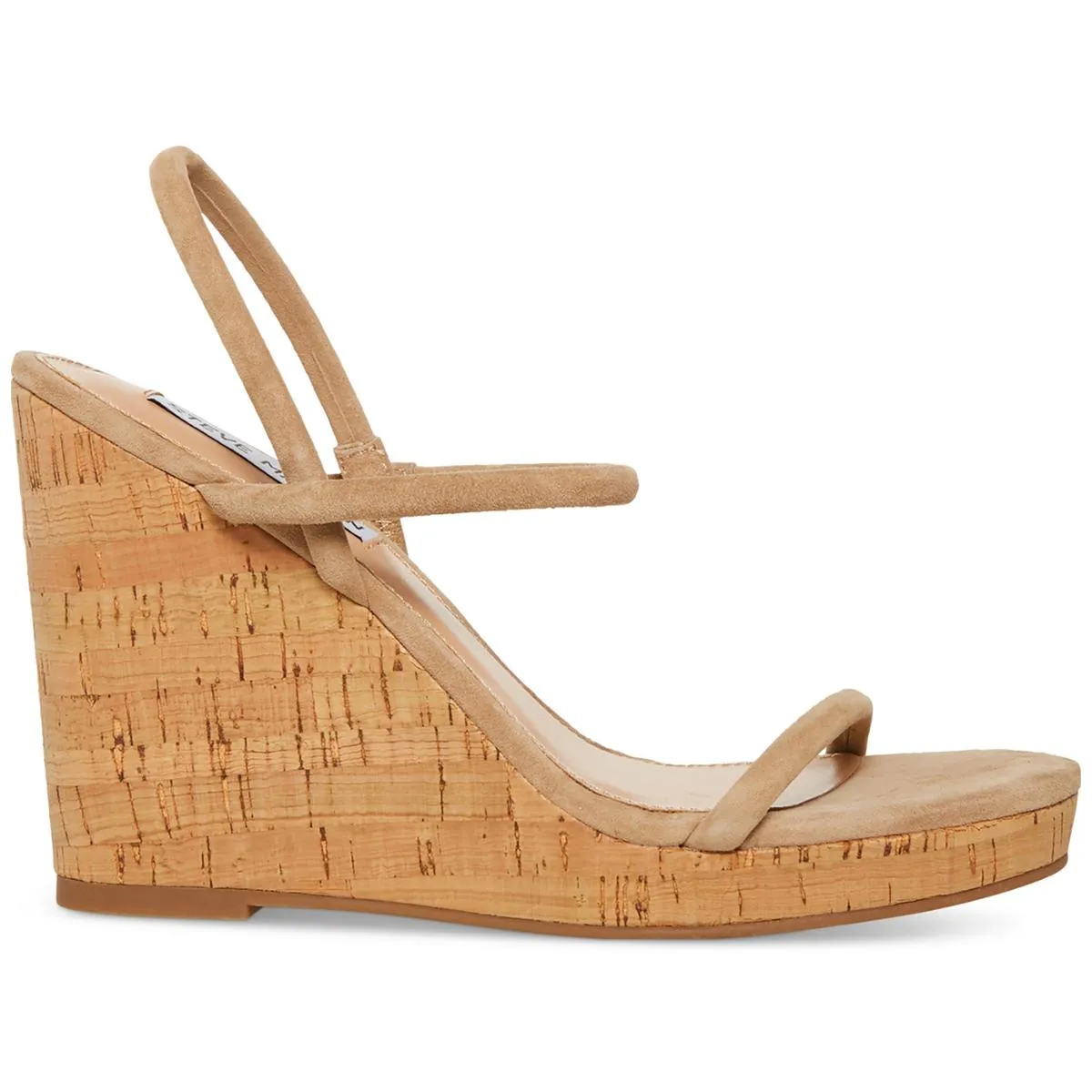 Womens Leather Almond Toe Platform Sandals