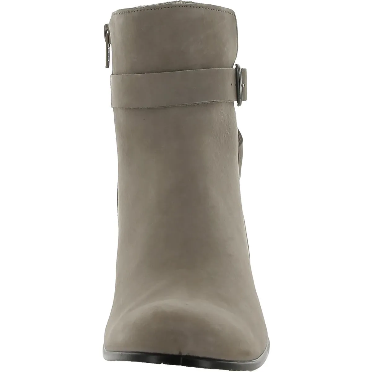 Womens Leather Textured Ankle Boots