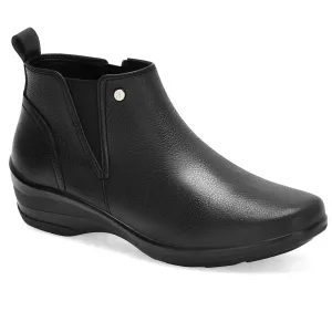Women's Leather Versatile Booties In Black