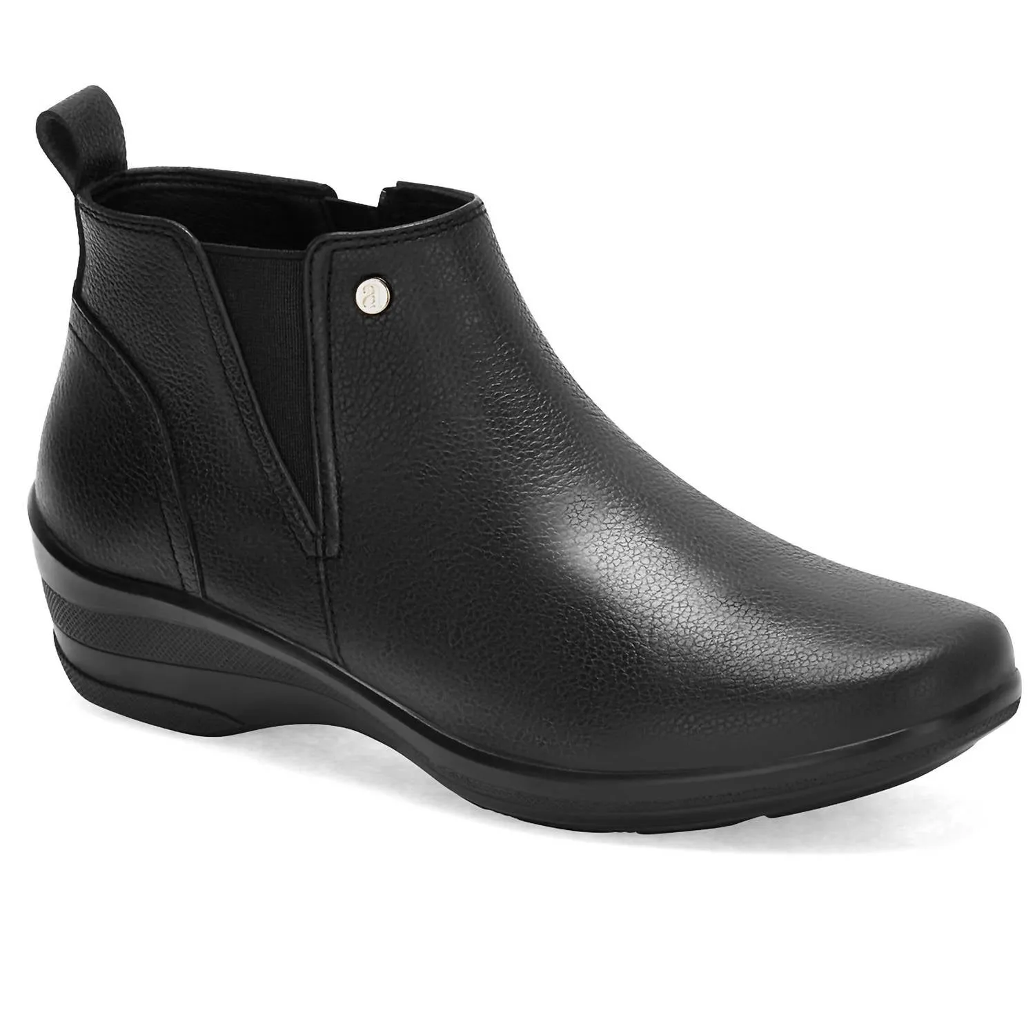 Women's Leather Versatile Booties In Black