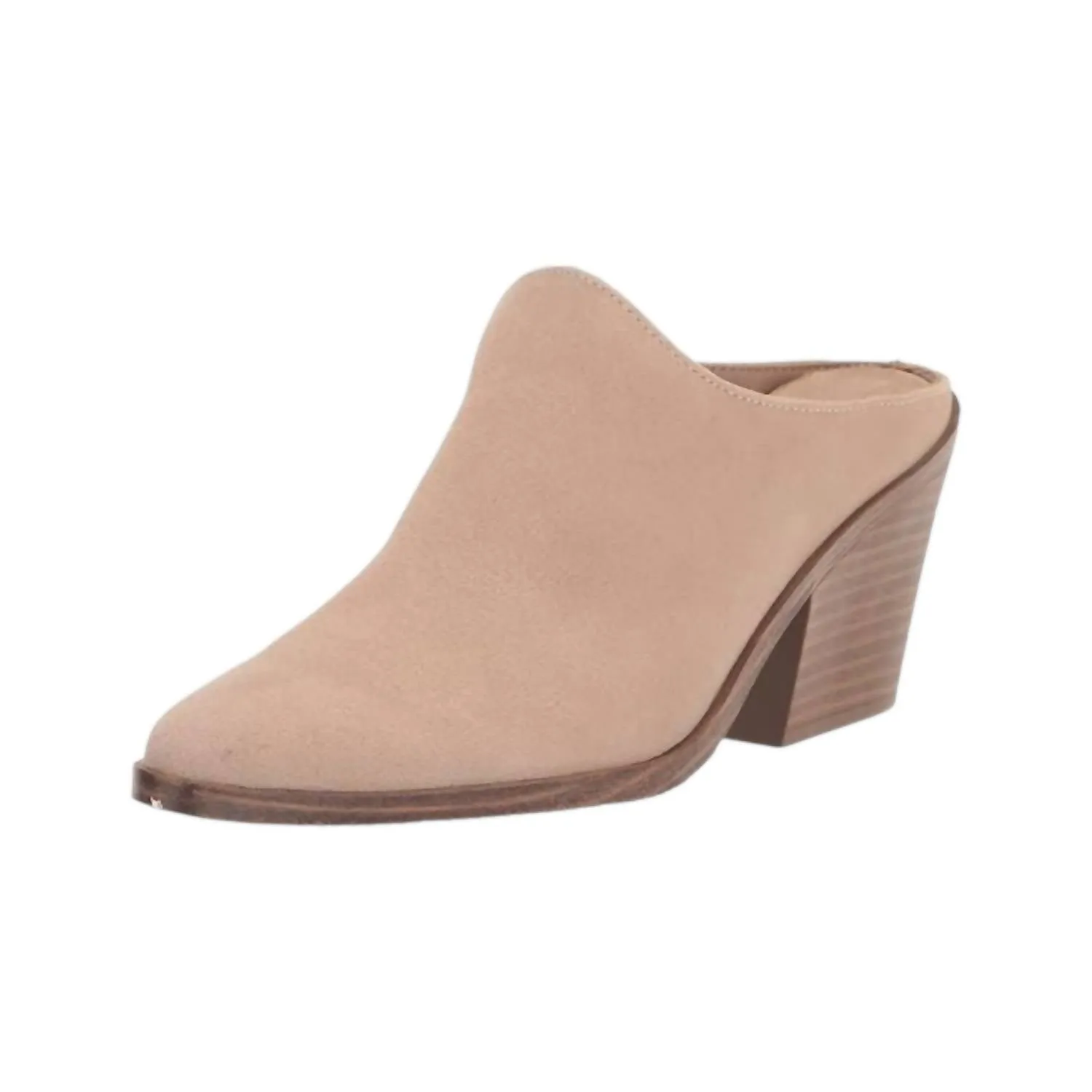 Women's Nicole Suede Mule In Sand Suede