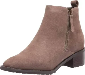 Women's Samara Ankle Boot In Dark Taupe Suede