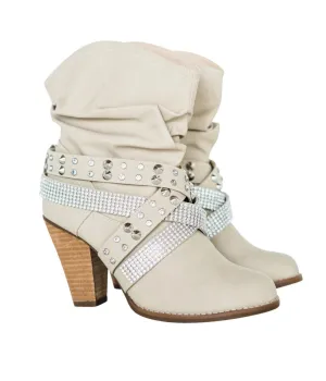 Women's Short Change Booties In Cream