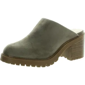 Womens Solid Synthetic Clogs