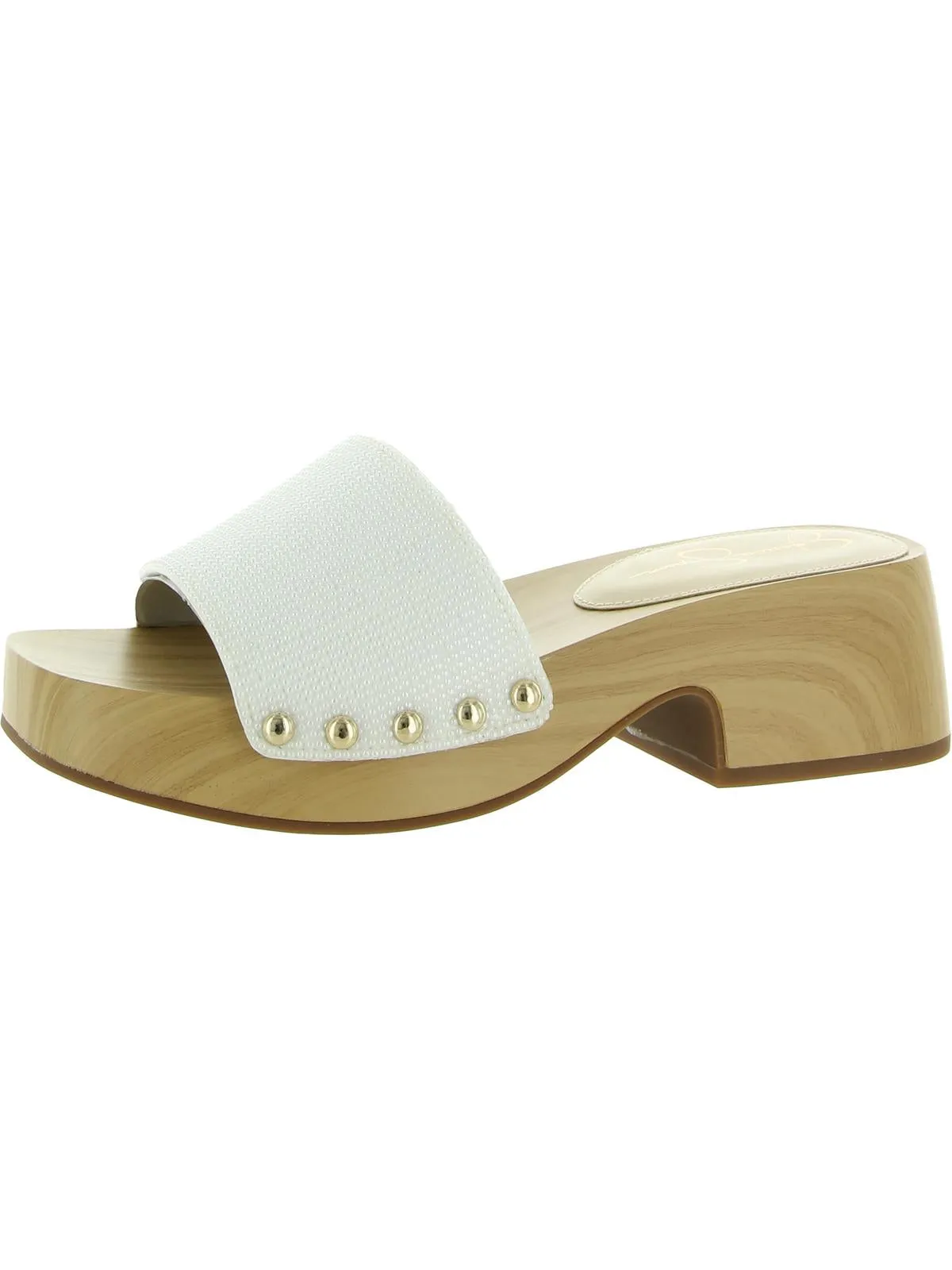 Womens Textured Studded Clogs