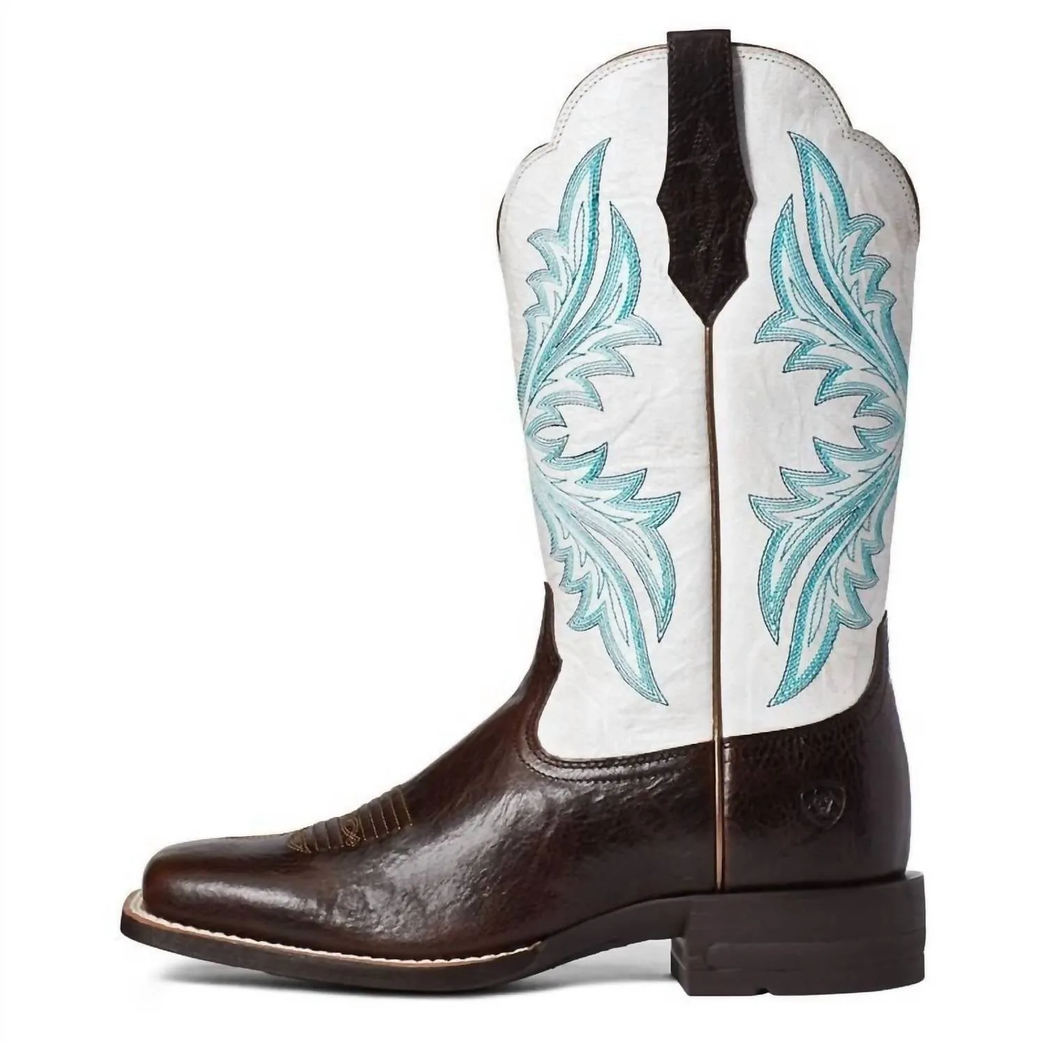Women's West Bound Western Boot In Chocolate Chip/parchment
