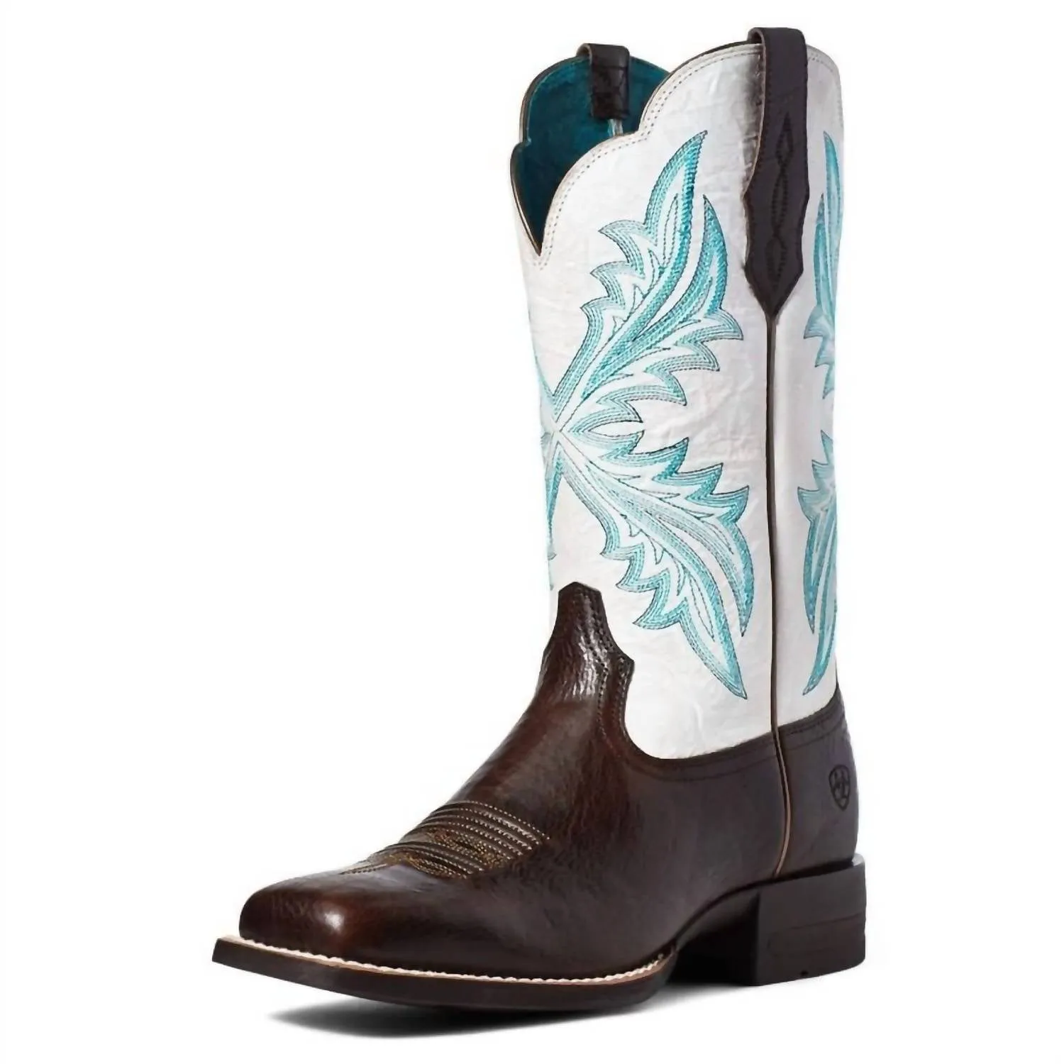 Women's West Bound Western Boot In Chocolate Chip/parchment