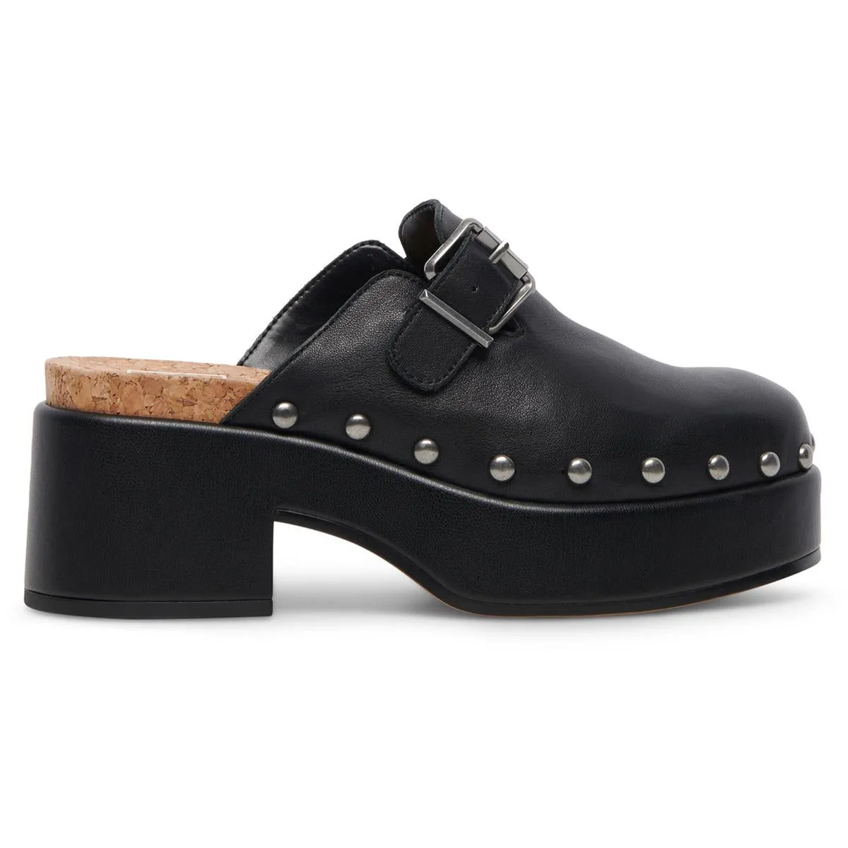 Yevan Womens Solid Leather Clogs