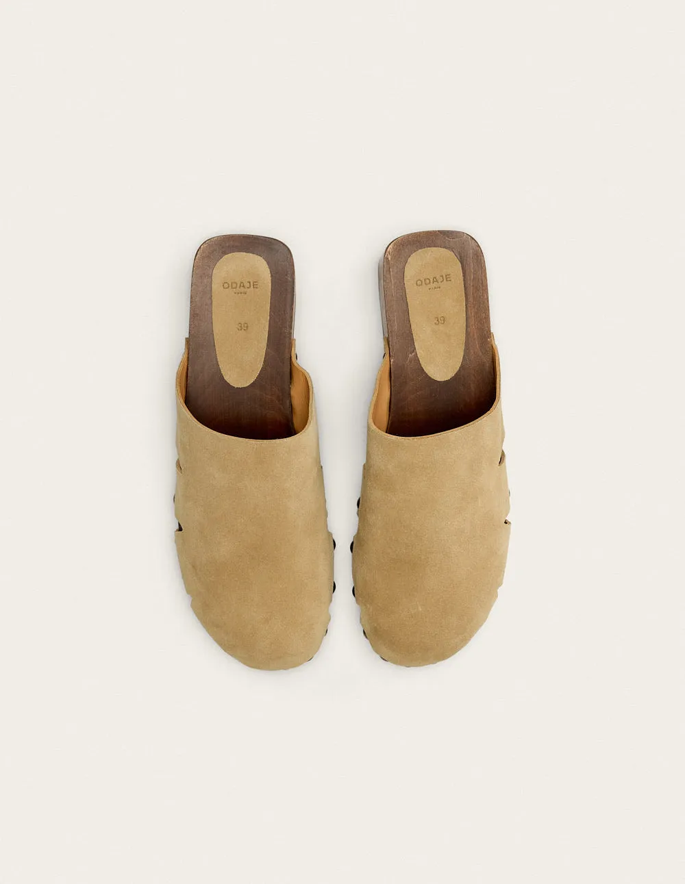 Yura Mules - Taupe Suede