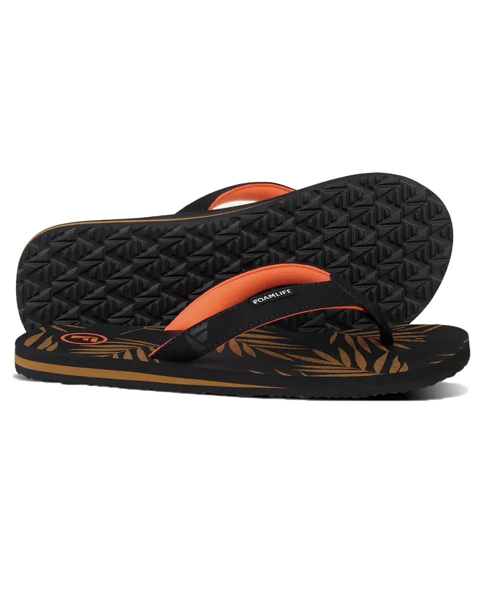 Zikat SC Womens Flip Flops in Black & Brown