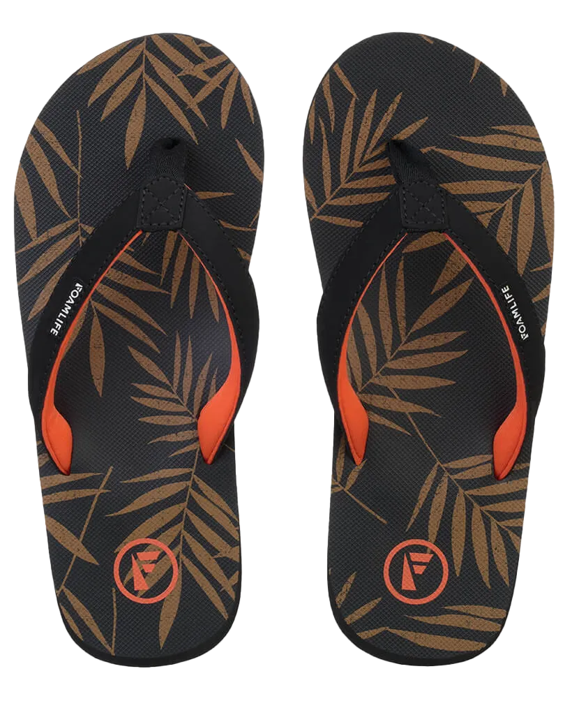 Zikat SC Womens Flip Flops in Black & Brown