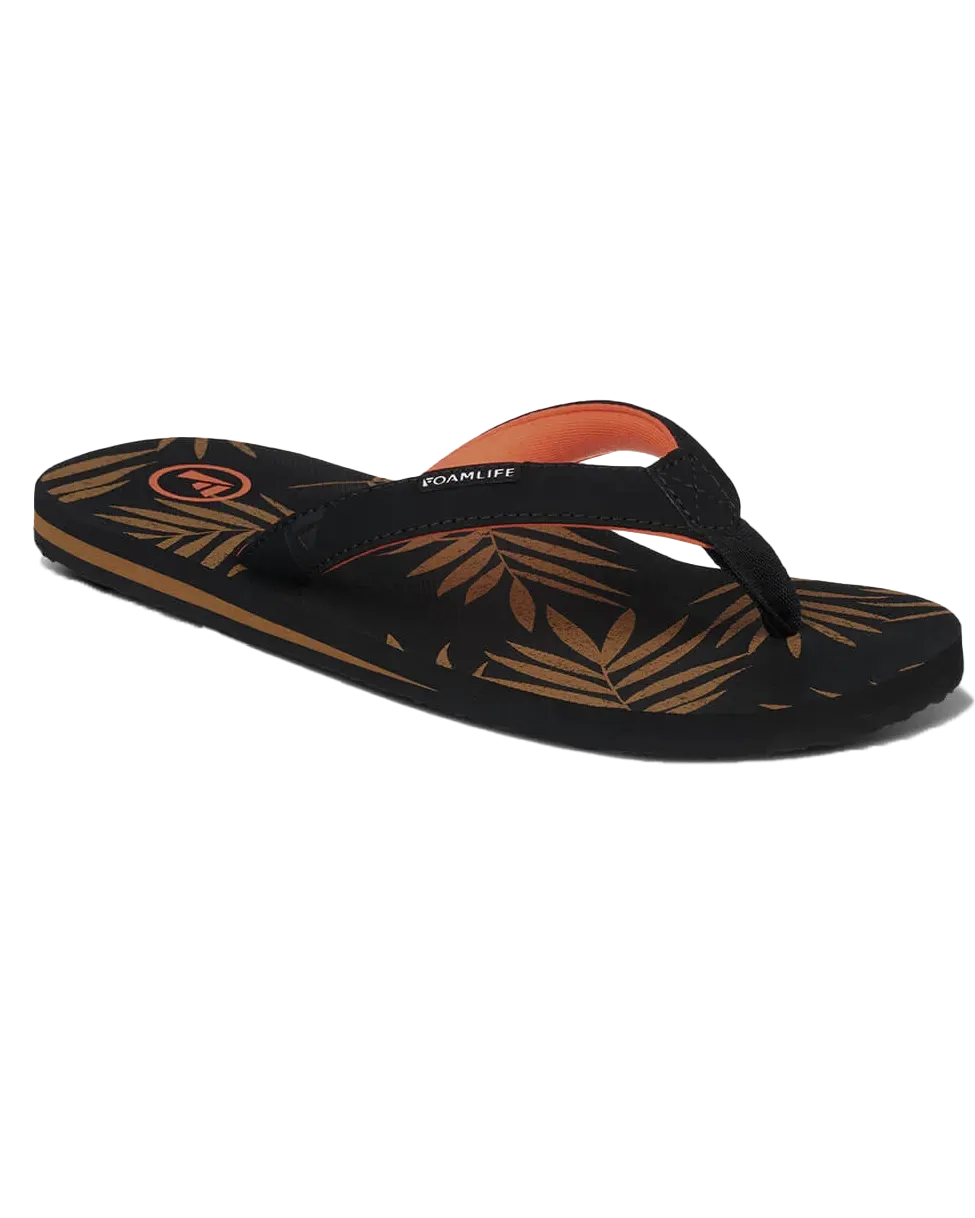 Zikat SC Womens Flip Flops in Black & Brown